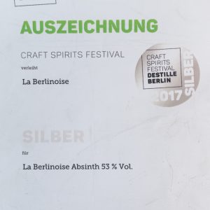 La Berlinoise NR.4 – Absinth “Las Villas” aus Berlin 0,2l